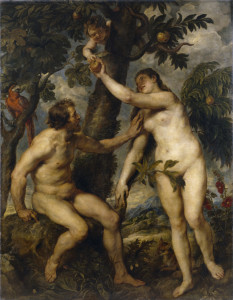 Adam and Eve, from whom Christians believe the entirety of the human race is descended.